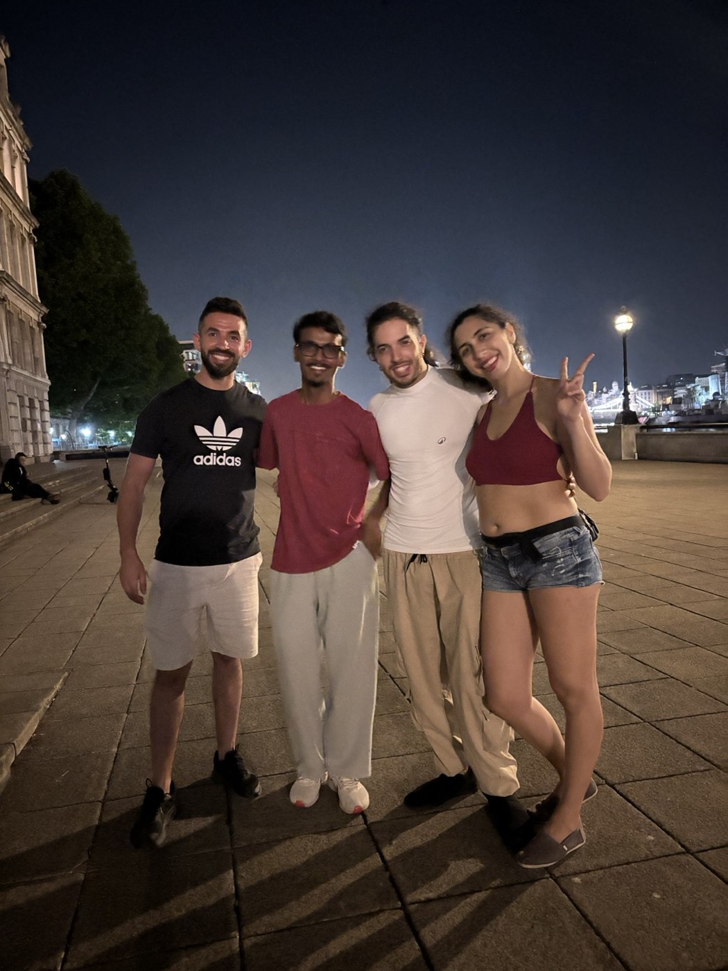 Out with people in London